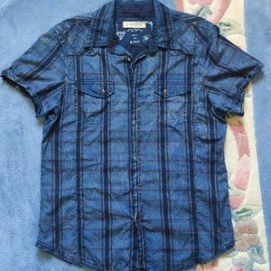 Guess Short-Sleeve Button Down Shirt